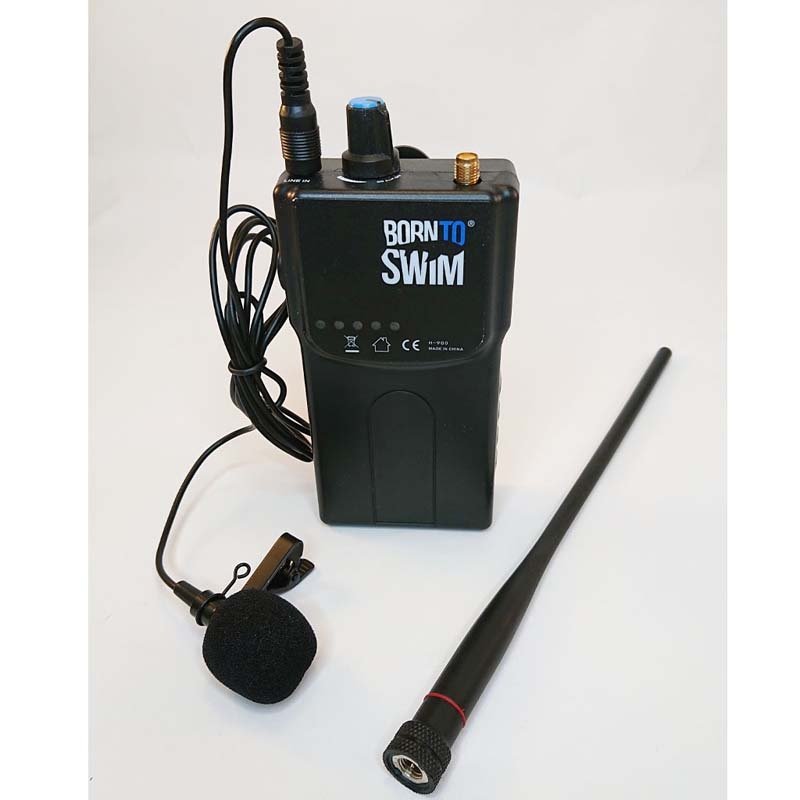 Système de communication entraîneur-nageur SWIM COACH COMMUNICATOR (1 CASQUE + 1 RADIO) BORN TO SWIM