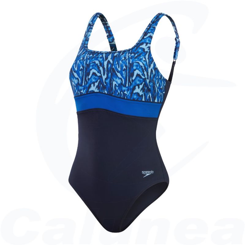 Image du produit Woman's comfort swimsuit ECO CONTECLIPSE PRINT SHAPE NAVY / BLUE SPEEDO - boutique Calunéa