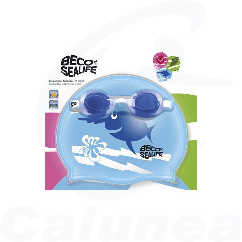 Image du produit Swimcap + Goggles SEALIFE SET I BECO - boutique Calunéa