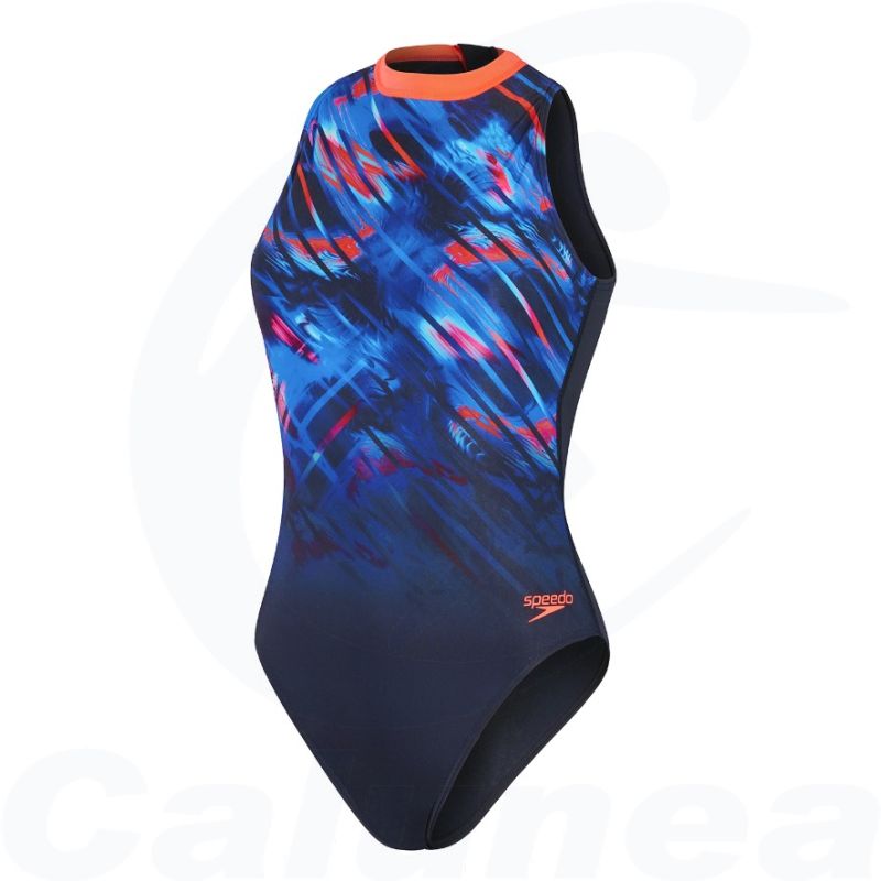 Image du produit  Woman's swimsuit with zipper ECO+ DIGITAL PLACEMENT HYDRASUIT NAVY / ORANGE SPEEDO  - boutique Calunéa