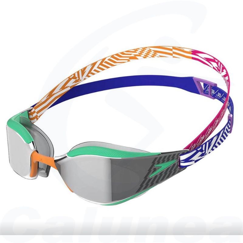 Image du produit Racing goggles FASTSKIN³ HYPER ELITE MIRROR  GREEN / ORANGE / BLUE SPEEDO - boutique Calunéa