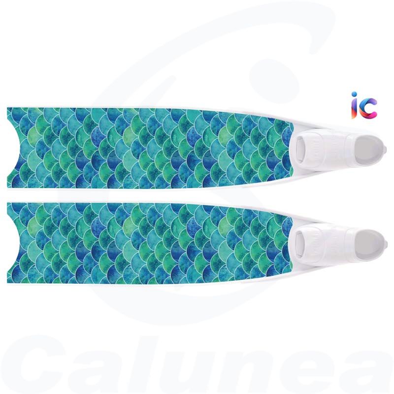 Image du produit Fiberglass Freediving fins BRIGHT BLUE BI-FINS LEADERFINS - boutique Calunéa
