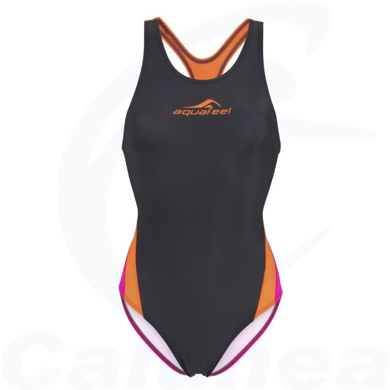Image du produit Woman's swimsuit ESSENTIALS RACERBACK BLACK AQUAFEEL - boutique Calunéa