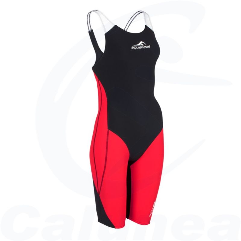 Image du produit Woman's Swimsuit I-NOV N2K OPEN BACK RED / BLACK AQUAFEEL - boutique Calunéa