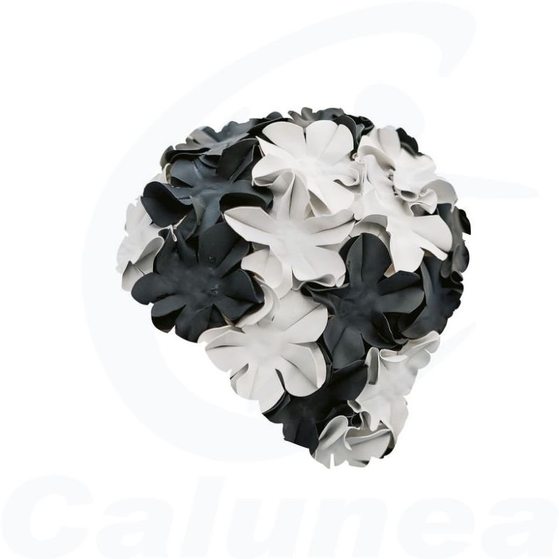 Image du produit Vintage swimcap RETRO FLOWER CAP BLACK / WHITE FASHY - boutique Calunéa