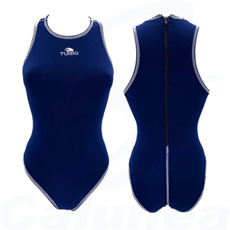 Image du produit Woman's swimsuit with zipper WATER POLO COMFORT NAVY TURBO - boutique Calunéa