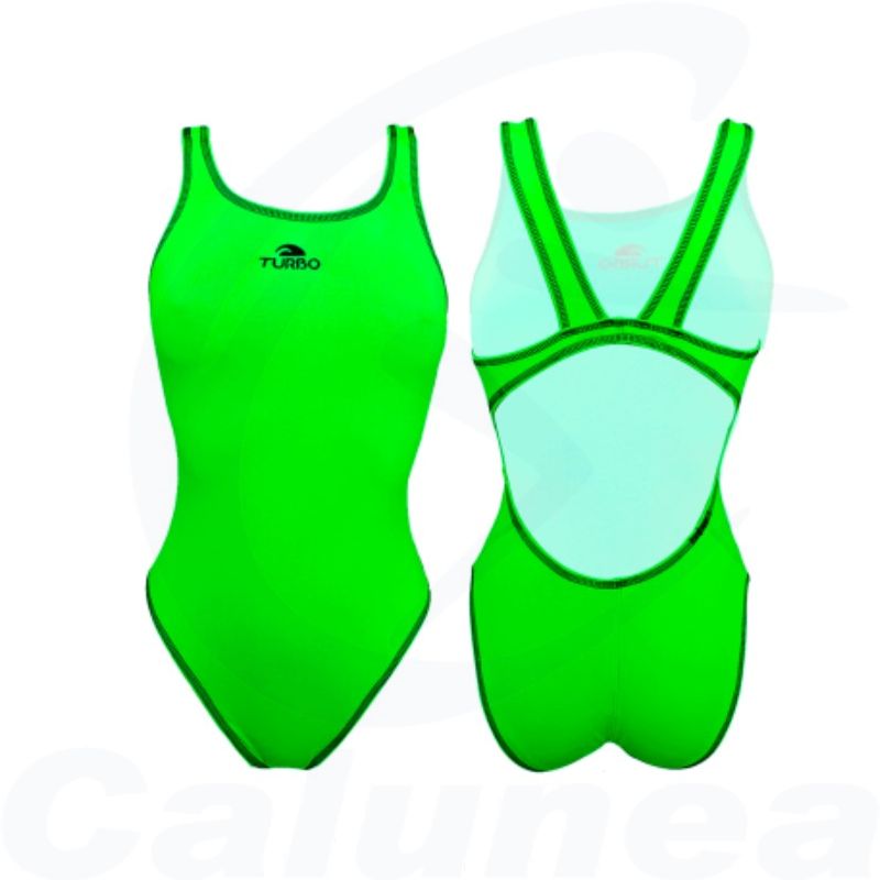 Image du produit Woman's swimsuit SWIM COMFORT FLUOR GREEN TURBO - boutique Calunéa