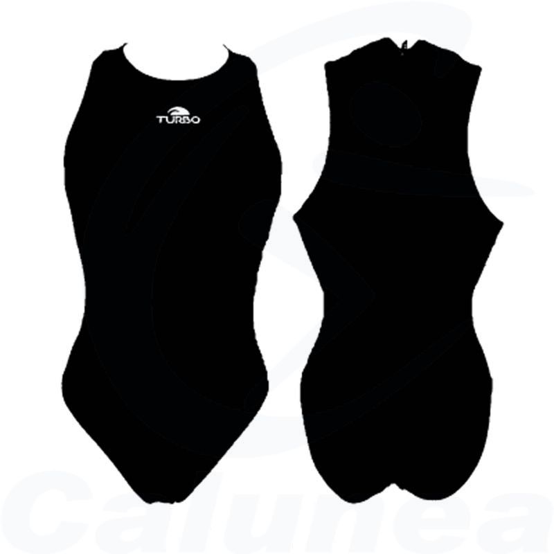Image du produit Woman's swimsuit with zipper WATER POLO CONFORT MATCH BLACK TURBO - boutique Calunéa