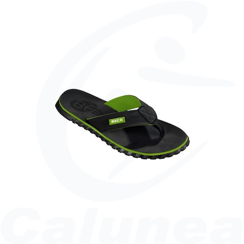 Image du produit Man's Flip Flops NATURE BLACK / GREEN BECO (40-45) - boutique Calunéa