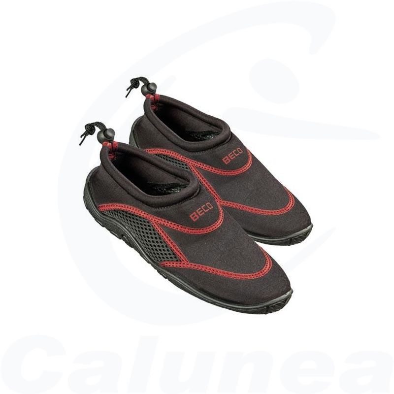 Image du produit NEOPRENE SURF-AND-SWIM SHOE BLACK / RED BECO (36/45) - boutique Calunéa