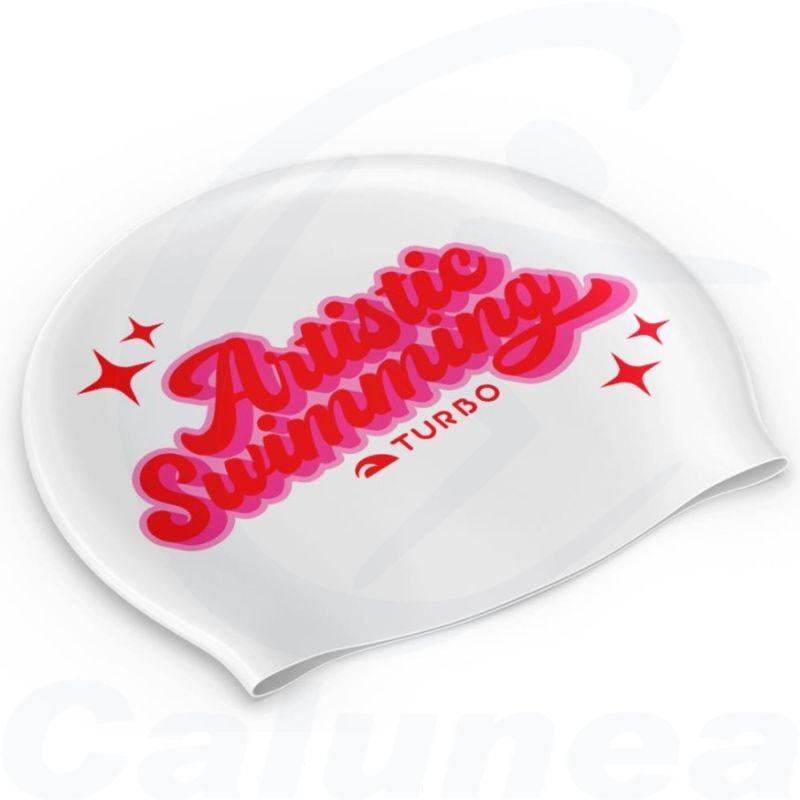 Image du produit Silicone swimcap ARTISTIC SWIMMING WHITE TURBO - boutique Calunéa