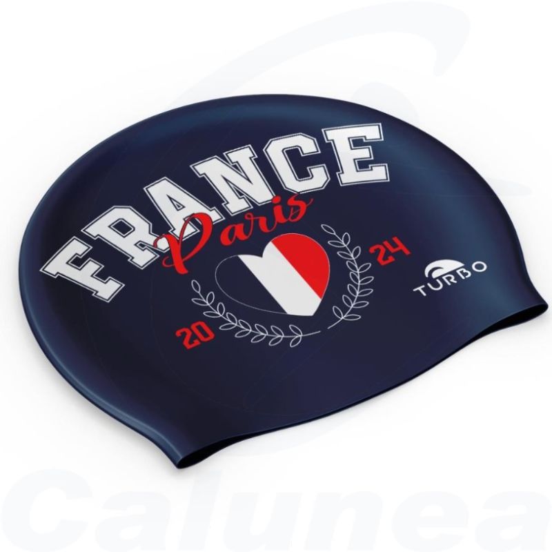 Image du produit Silicone swimcap PARIS FRANCE 2024 TURBO - boutique Calunéa