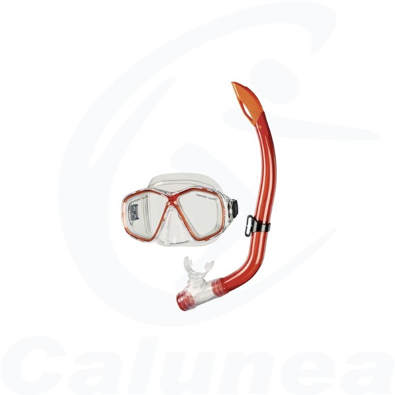 Image du produit Junior Diving mask & snorkel BARI KIDS 8+ RED BECO - boutique Calunéa