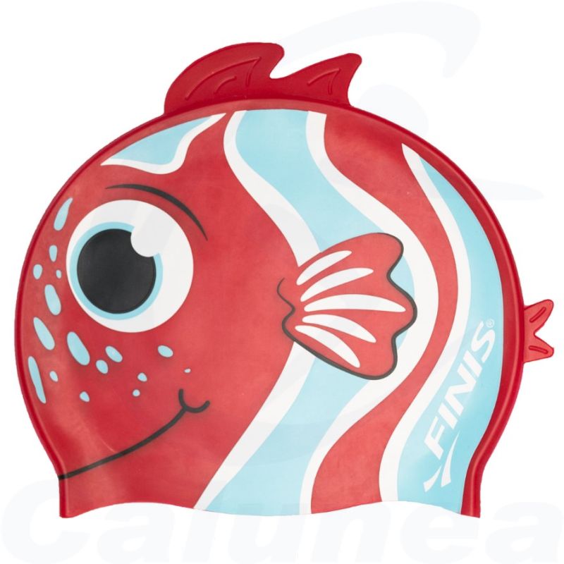 Image du produit Children's swimcap ANIMAL HEAD ANGELFISH CAP RED FINIS - boutique Calunéa
