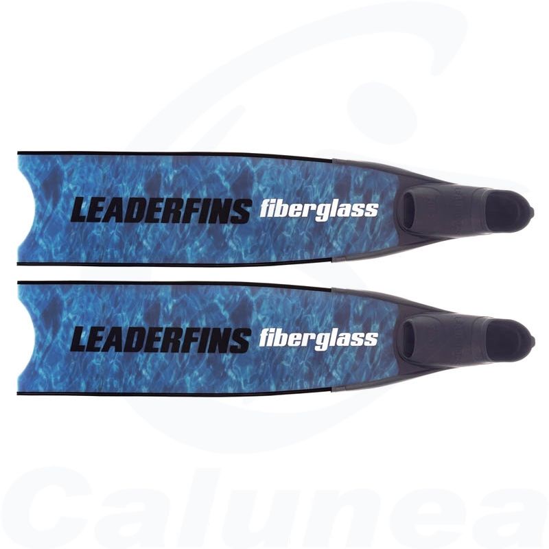 Image du produit Fiberglass Spearfishing / Freediving fins BLUE CAMOUFLAGE FINS LEADERFINS - boutique Calunéa