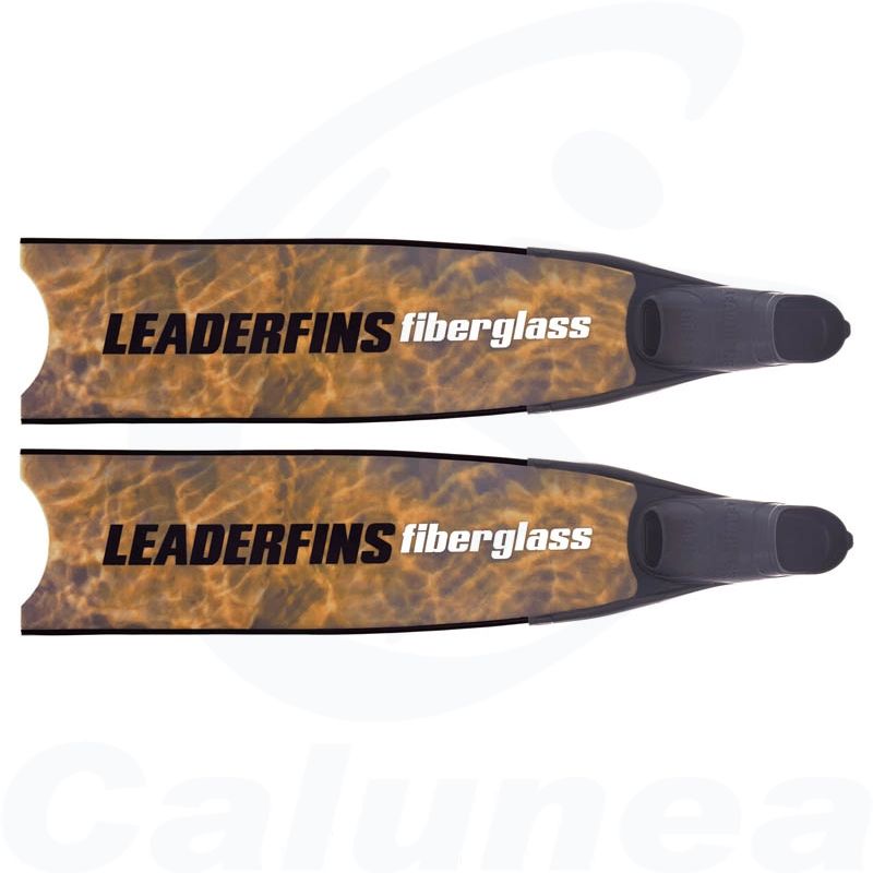 Image du produit Fiberglass Spearfishing / Freediving fins BROWN CAMOUFLAGE FINS LEADERFINS - boutique Calunéa