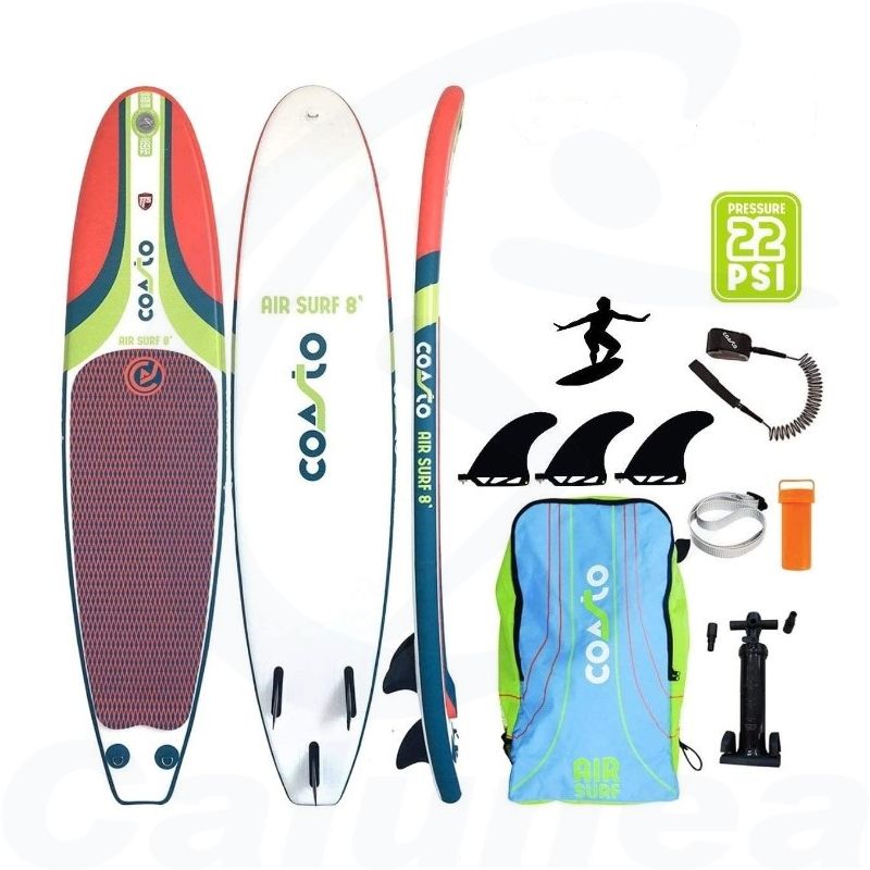 Image du produit Stand up paddle board AIR SURF 8' (REMOVABLE FINS) COASTO - boutique Calunéa