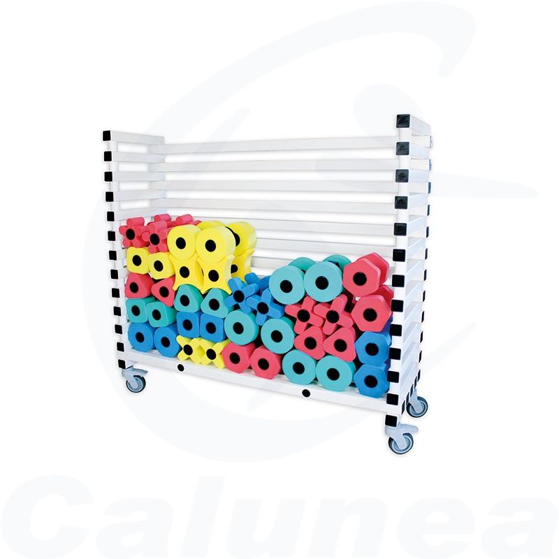 Image du produit PVC STORAGE TROLLEY FOR HIDRO DUMBBELLS GOLFINHO - boutique Calunéa