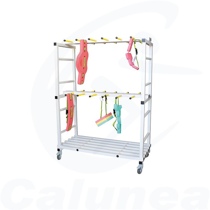 Image du produit DOUBLE PVC STORAGE TROLLEY FOR SWIMBELTS GOLFINHO - boutique Calunéa