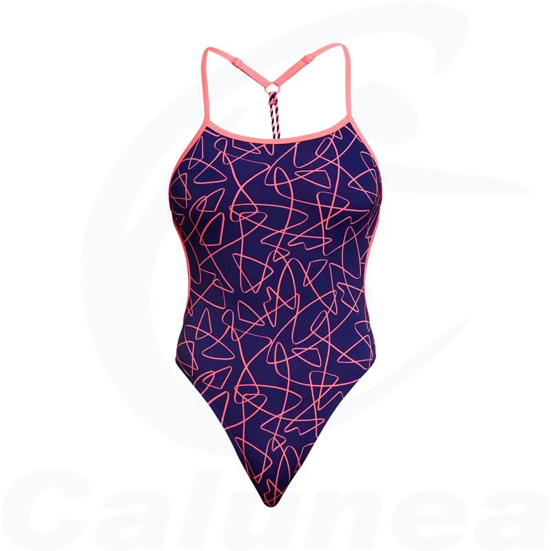 Image du produit Women's swimsuit SERIAL TEXTER TWISTED FUNKITA - boutique Calunéa