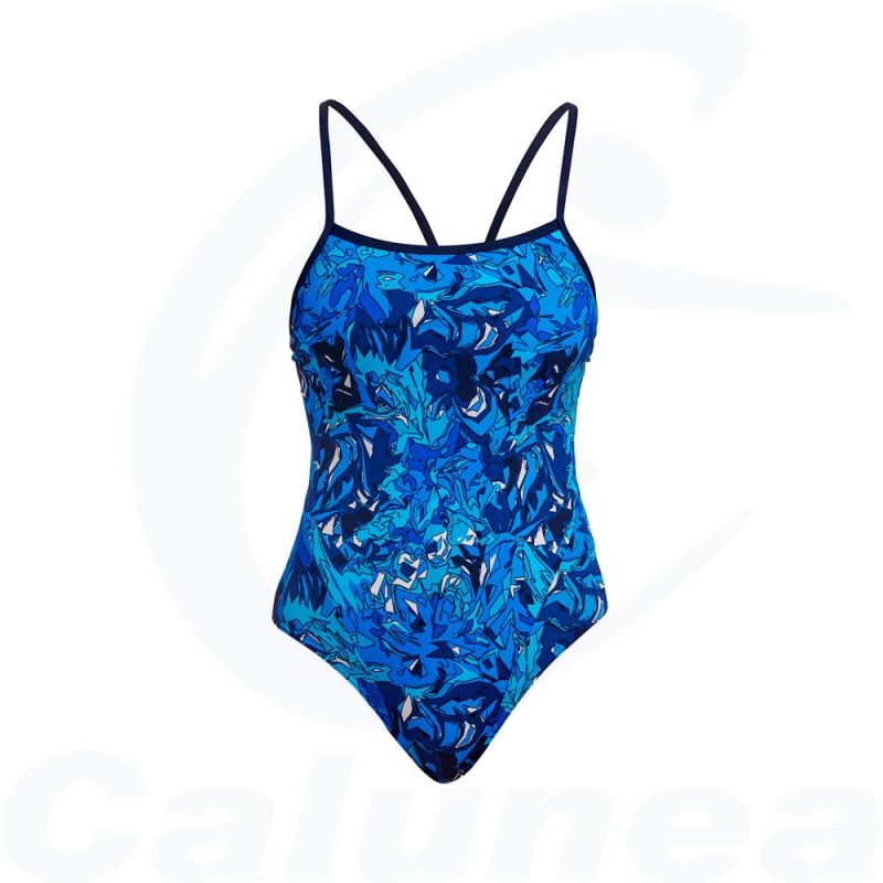 Image du produit Women's swimsuit TRUE BLUEY SINGLE STRAP FUNKITA - boutique Calunéa