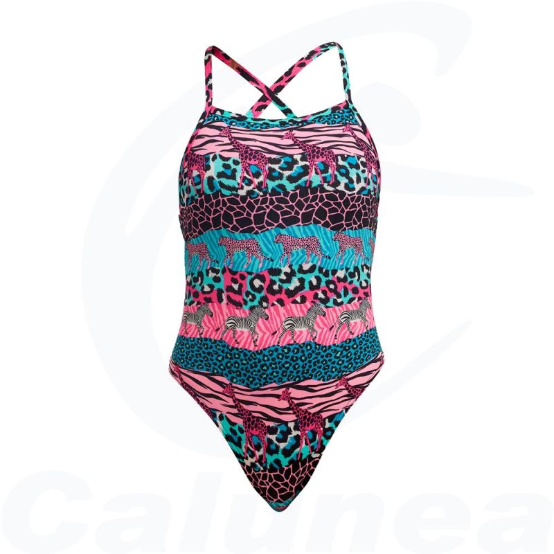 Image du produit Girl's swimsuit WILD THINGS STRAPPED IN ONE FUNKITA - boutique Calunéa