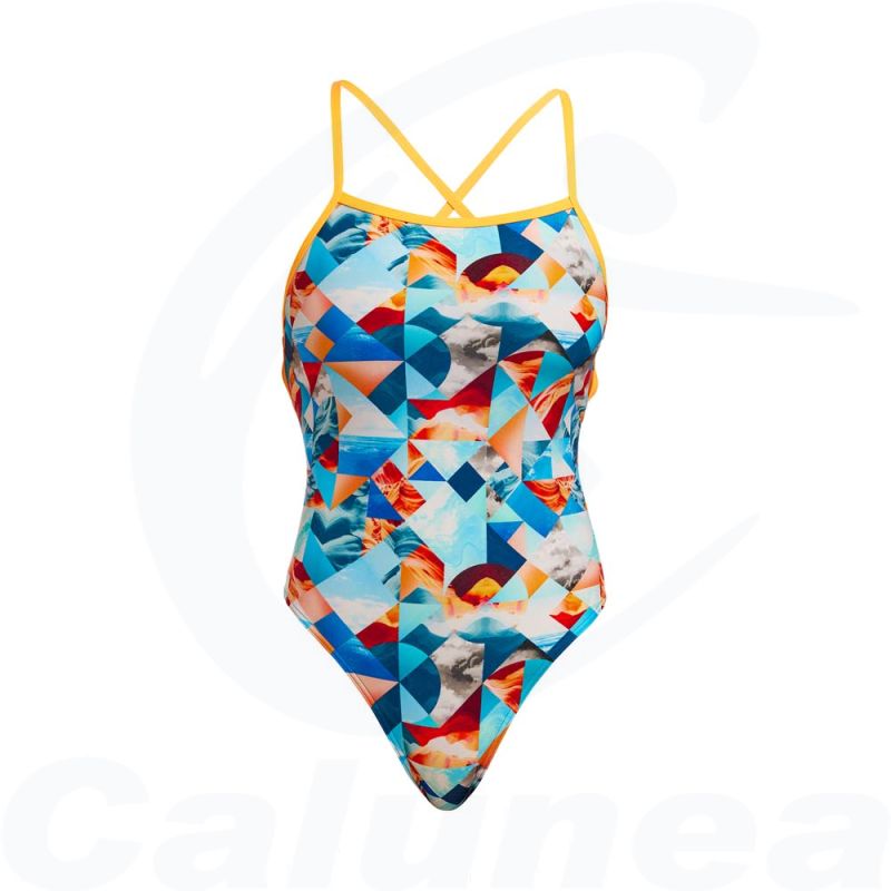 Image du produit Women's swimsuit SMASHED WAVE STRAPPED IN FUNKITA - boutique Calunéa