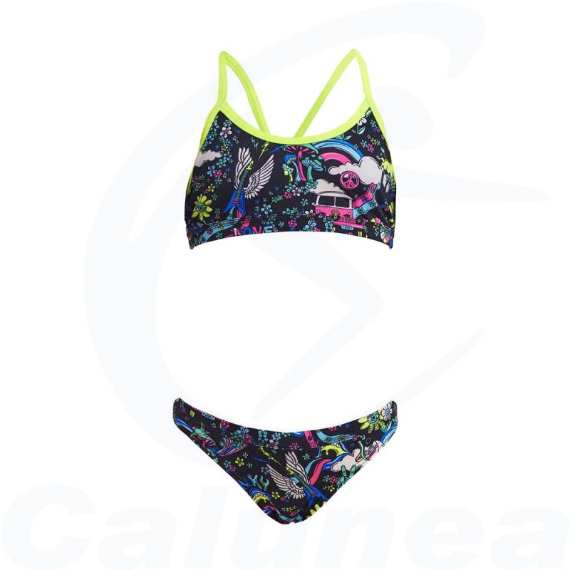 Image du produit Girl's 2-pieces swimsuit / Bikini HIPPY DIPPY RACERBACK FUNKITA - boutique Calunéa
