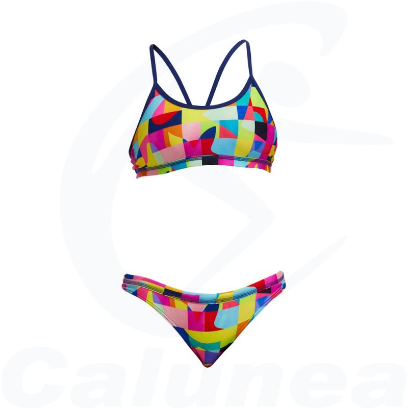 Image du produit Girl's 2-pieces swimsuit / Bikini ON THE GRID RACERBACK FUNKITA - boutique Calunéa