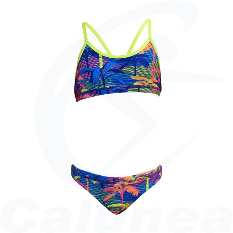 Image du produit Girl's 2-pieces swimsuit / Bikini PALM A LOT RACERBACK FUNKITA - boutique Calunéa