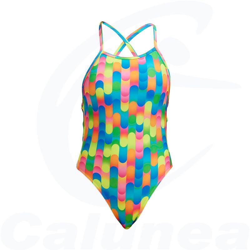 Image du produit Girl's swimsuit BLOCKED DOTTY TIE ME TIGHT FUNKITA - boutique Calunéa