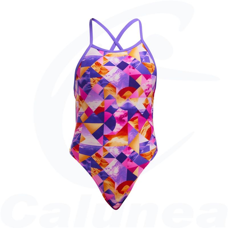 Image du produit Girl's swimsuit OCEAN SUNSET TIE ME TIGHT FUNKITA - boutique Calunéa