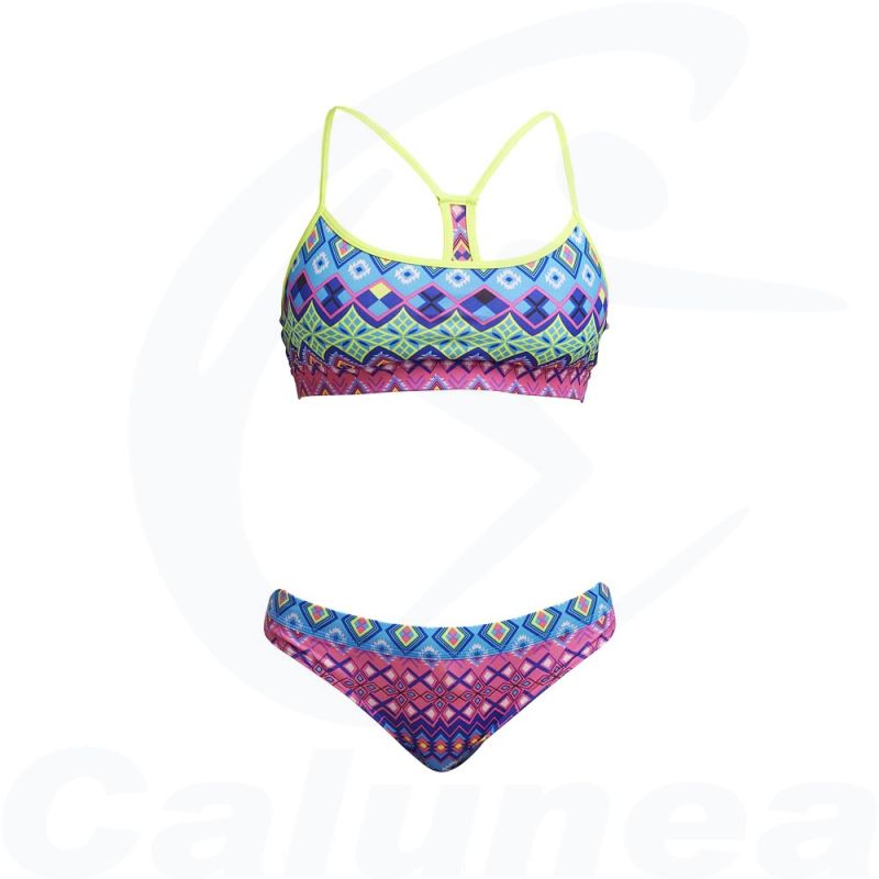 Image du produit Female 2-pieces swimsuit / Bikini KRIS KRINGLE CROP TOP FUNKITA - boutique Calunéa