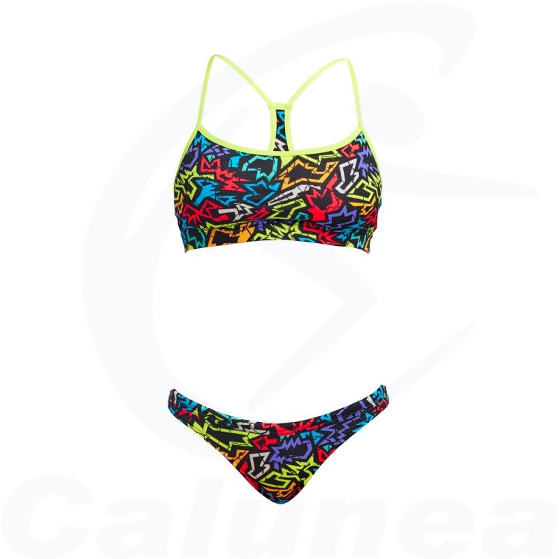 Image du produit Female 2-pieces swimsuit / Bikini FUNK ME CROP TOP FUNKITA - boutique Calunéa