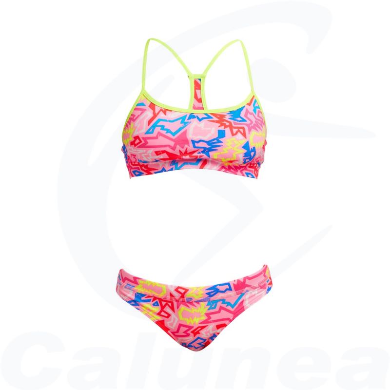 Image du produit Female 2-pieces swimsuit / Bikini ROCK STAR SPORTS CROP TOP FUNKITA - boutique Calunéa