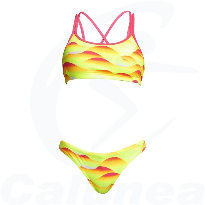 Image du produit Girl's 2-pieces swimsuit / Bikini CUSTARD TART CRISS CROSS FUNKITA - boutique Calunéa