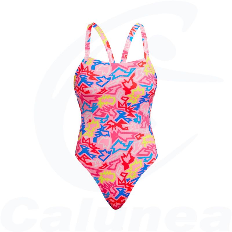 Image du produit Women's swimsuit ROCK STAR BRACE FREE FUNKITA - boutique Calunéa