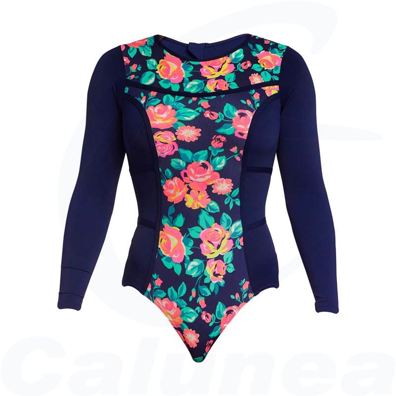 Image du produit Women's swimsuit with zipper FULL BLOOM COVER UP FUNKITA - boutique Calunéa
