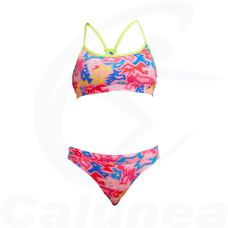 Image du produit Girl's 2-pieces swimsuit / Bikini ROCK STAR RACERBACK FUNKITA - boutique Calunéa