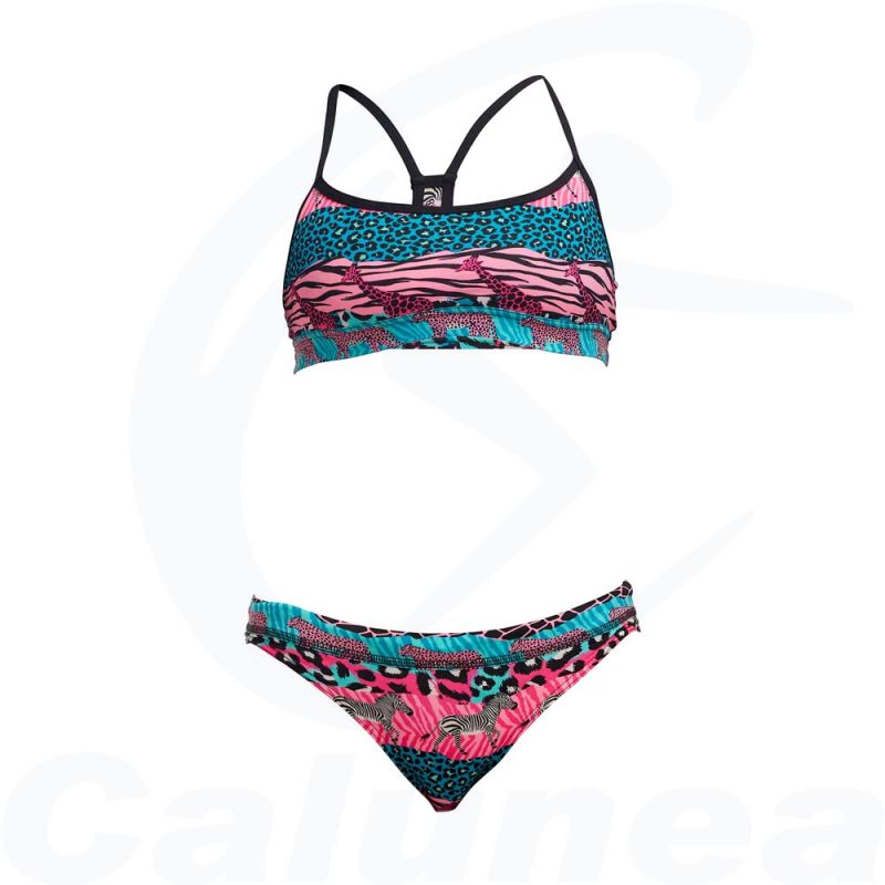 Image du produit Girl's 2-pieces swimsuit / Bikini WILD THINGS RACERBACK FUNKITA - boutique Calunéa