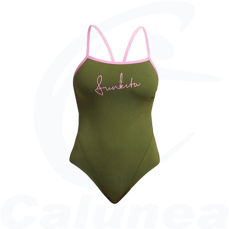 Image du produit Women's swimsuit GLAMO CAMO SINGLE STRAP FUNKITA - boutique Calunéa