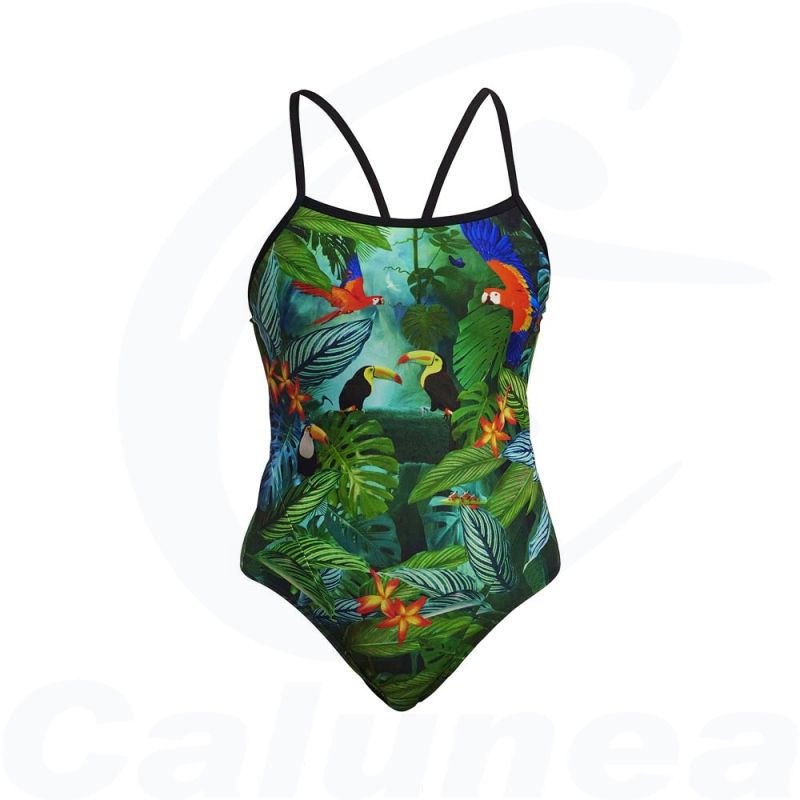 Image du produit Women's swimsuit LOST FOREST SINGLE STRAP FUNKITA - boutique Calunéa
