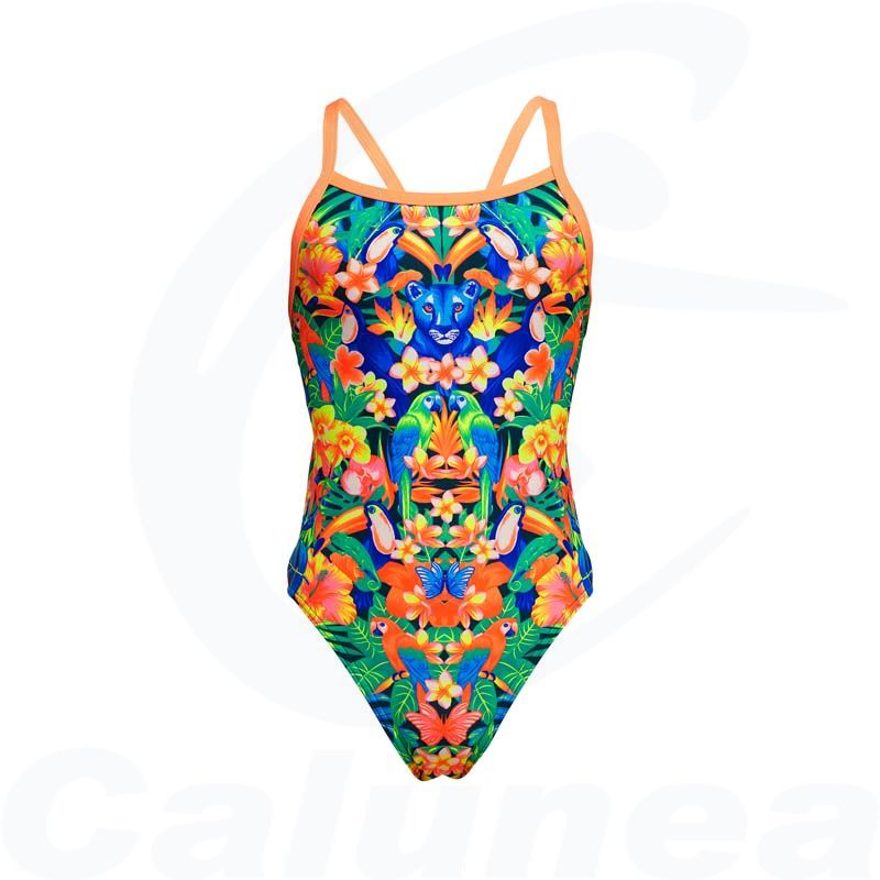 Image du produit Girl's swimsuit JUNGLE TOWN SINGLE STRAP FUNKITA - boutique Calunéa