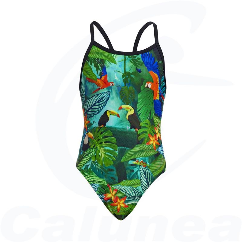 Image du produit Girl's swimsuit LOST FOREST SINGLE STRAP FUNKITA - boutique Calunéa
