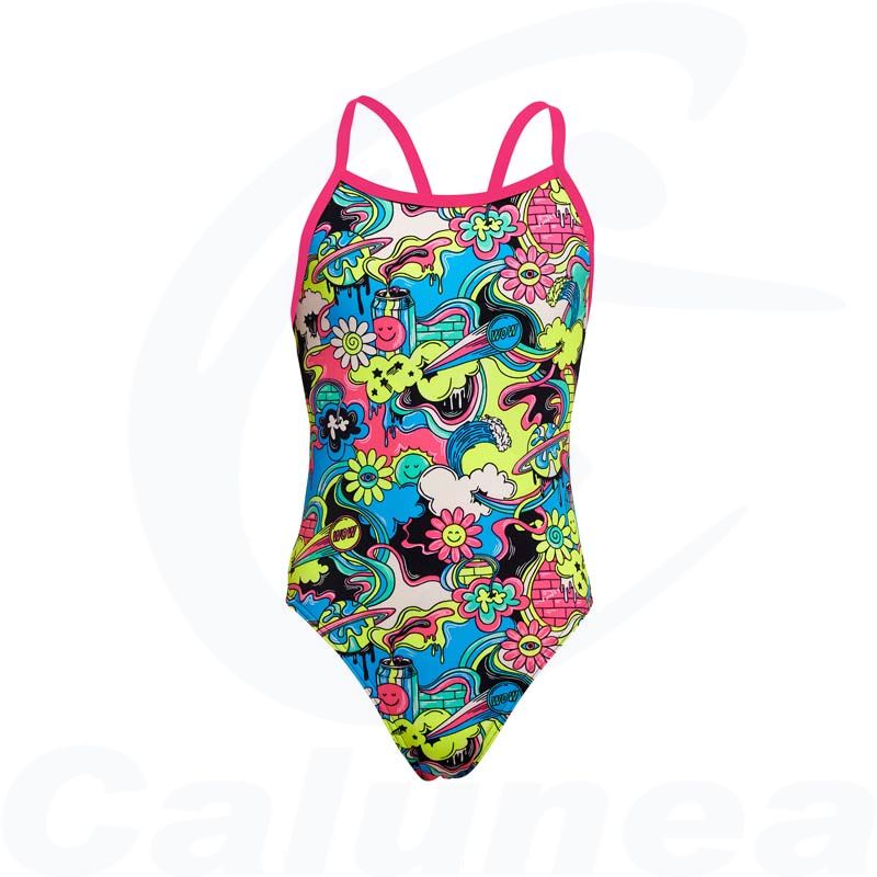 Image du produit Girl's swimsuit SMASH MOUTH SINGLE STRAP FUNKITA - boutique Calunéa