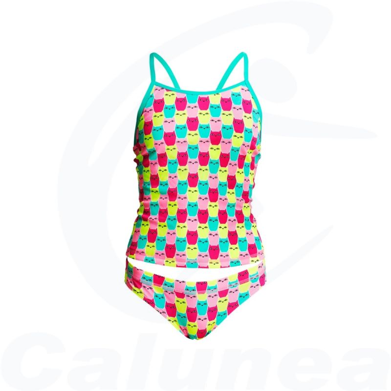 Image du produit Girl's 2-pieces swimsuit / Tankini MINTY MITTENS FUNKITA - boutique Calunéa