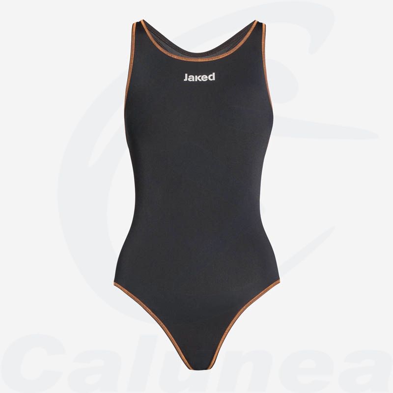 Image du produit Woman's swimsuit MILANO BLACK / ORANGE JAKED - boutique Calunéa