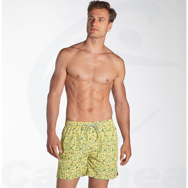 Image du produit Men's Beach Shorts KALOAVOCADO YELLOW AQUARAPID - boutique Calunéa