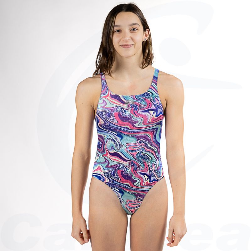 Image du produit Woman's swimsuit KRISS MARBLE AQRACE - boutique Calunéa