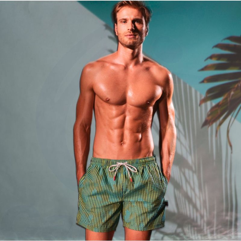 Image du produit Men's Beach Shorts KROS GREEN AQUARAPID - boutique Calunéa